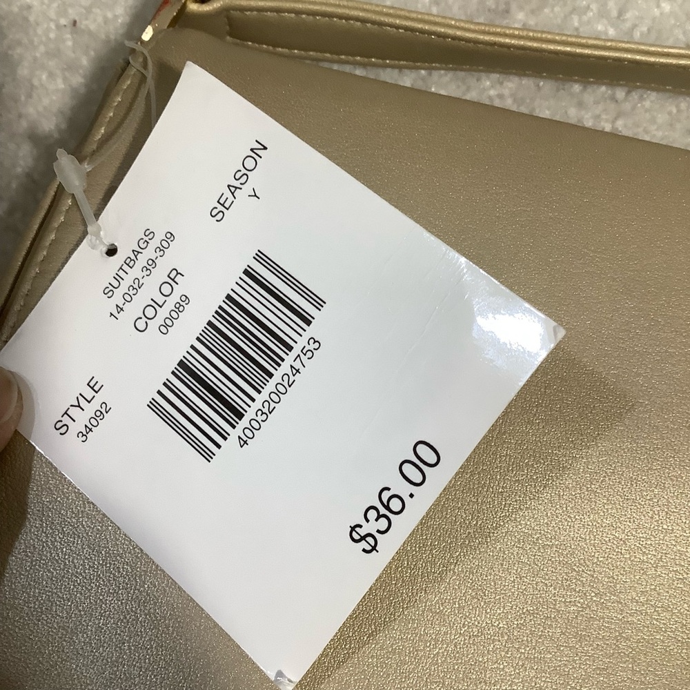 Giani Bernini Metallic Gold Mini Baguette Shoulder Bag - Picture 12 of 13